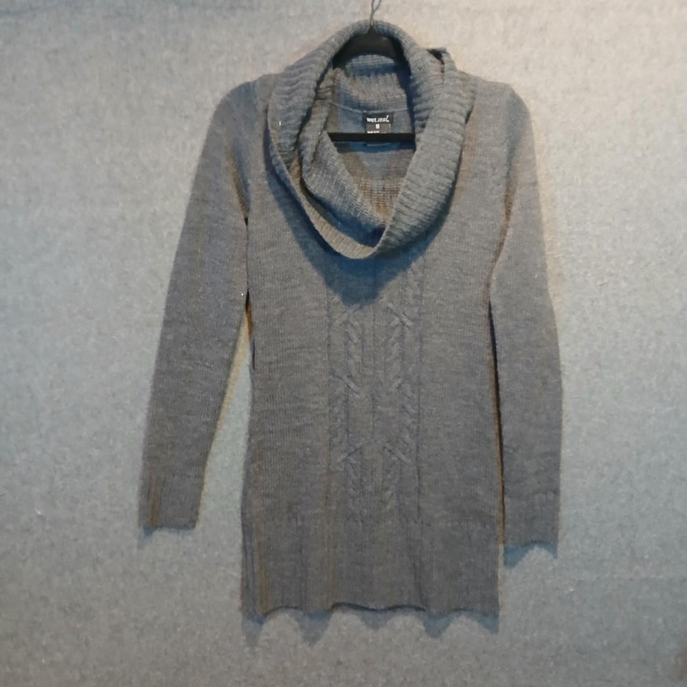 Wet Seal sz M Sweater y2k indie sleaze cottage core cozy nautical academia